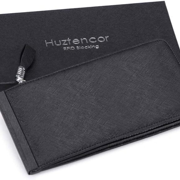 Large RFID Wallet Women Leather Bifold Card Organizer with Zipper - Picture 6 of 7